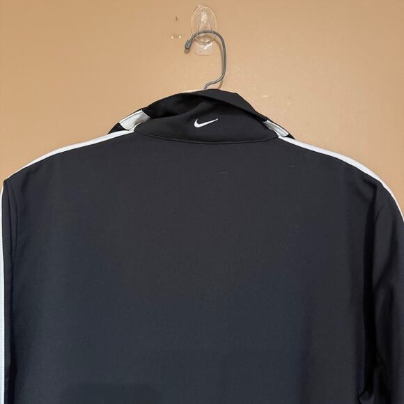 Vintage Nike Jacket Womens Large Black Track Windbreaker 90s Size 12-14 - Picture 5 of 11